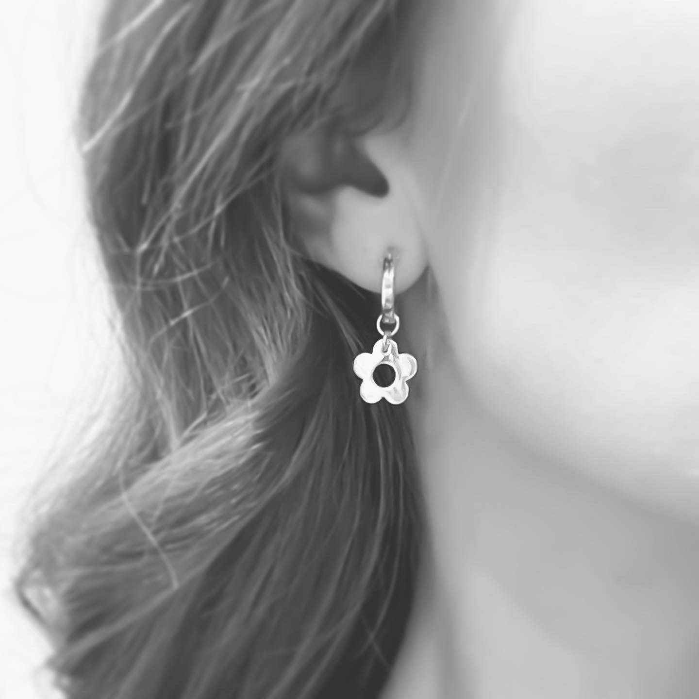 Daisy Chain Hoop Earrings