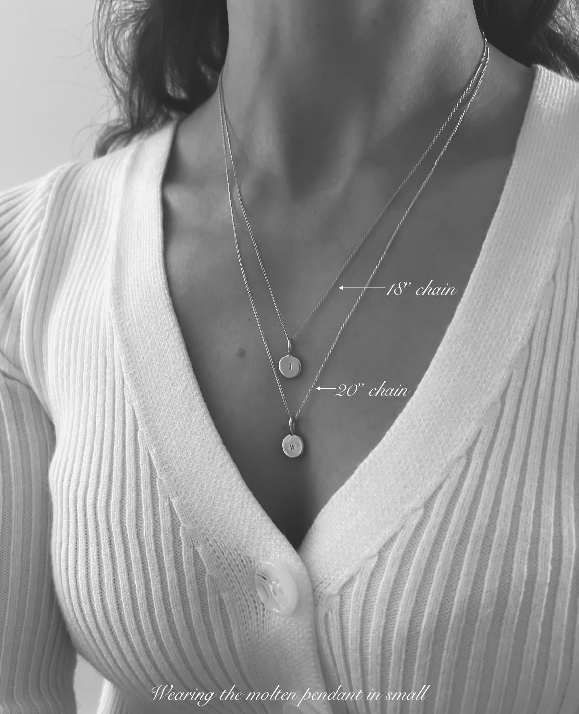 Australian 9ct Solid Gold Molten Pendant - Small