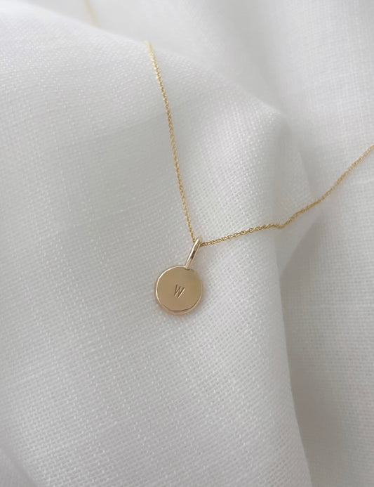 Australian 9ct Solid Gold Molten Pendant - Small