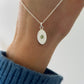 Recycled Sterling Silver and Peridot Pendant