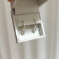 Recycled Sterling Silver Sapphire Pebble Hoops