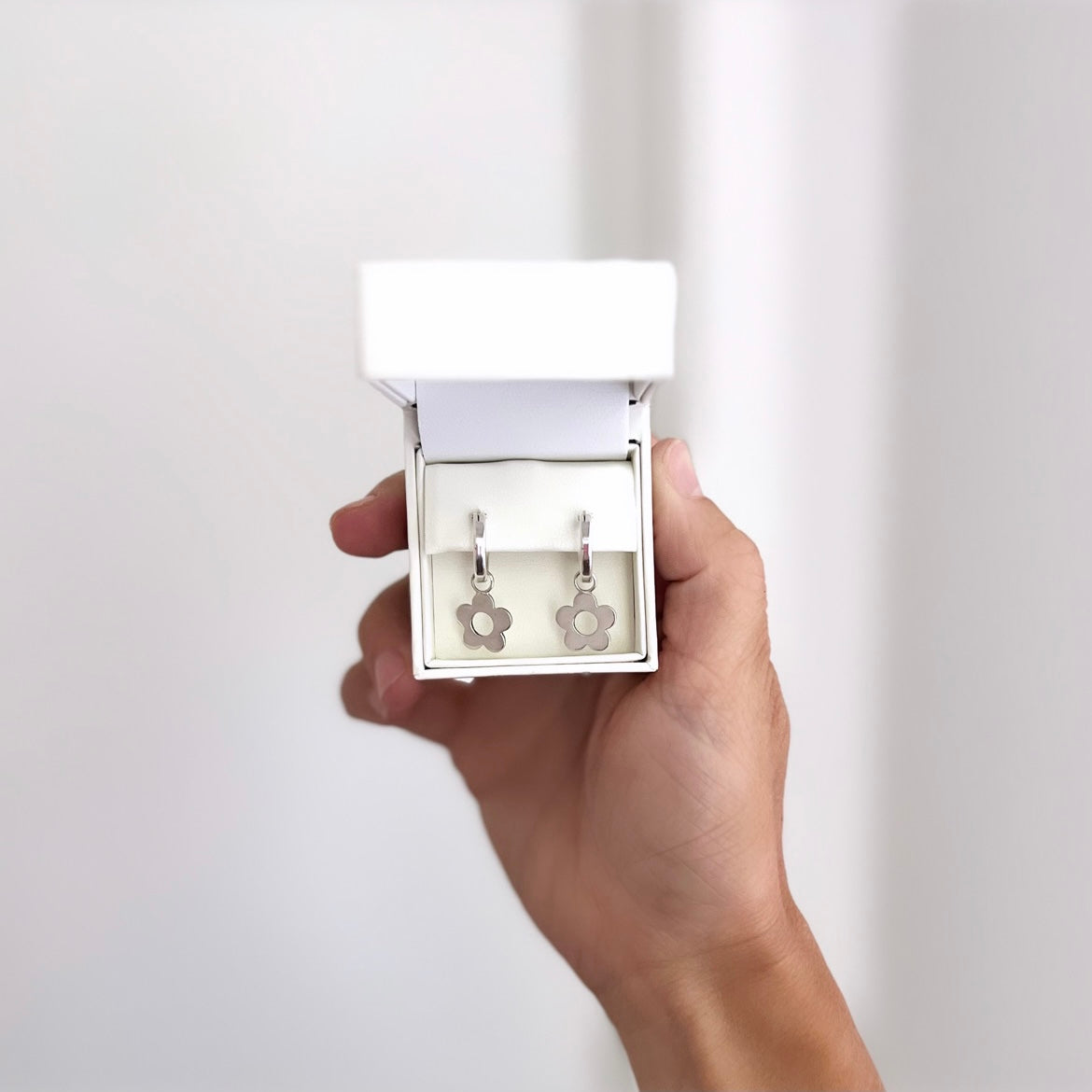 Daisy Chain Hoop Earrings