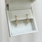 Australian 9ct Solid Gold Sapphire Pebble Hoops