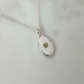 Recycled Sterling Silver and Peridot Pendant