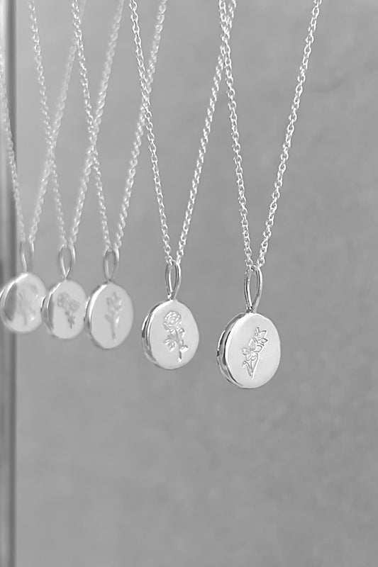 Recycled Sterling Silver Flora Pendant