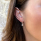 Recycled Sterling Silver Sapphire Pebble Hoops
