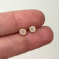 Australian 9ct Solid Gold Sapphire Pebble Studs