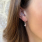 Recycled Sterling Silver Sapphire Pebble Hoops