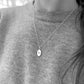 Recycled Sterling Silver and Peridot Pendant
