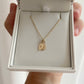 Australian 9ct Solid Gold Oval Initial Pendant