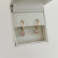Australian 9ct Solid Gold Sapphire Pebble Hoops