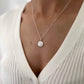 Recycled Sterling Silver Molten Pendant - Large