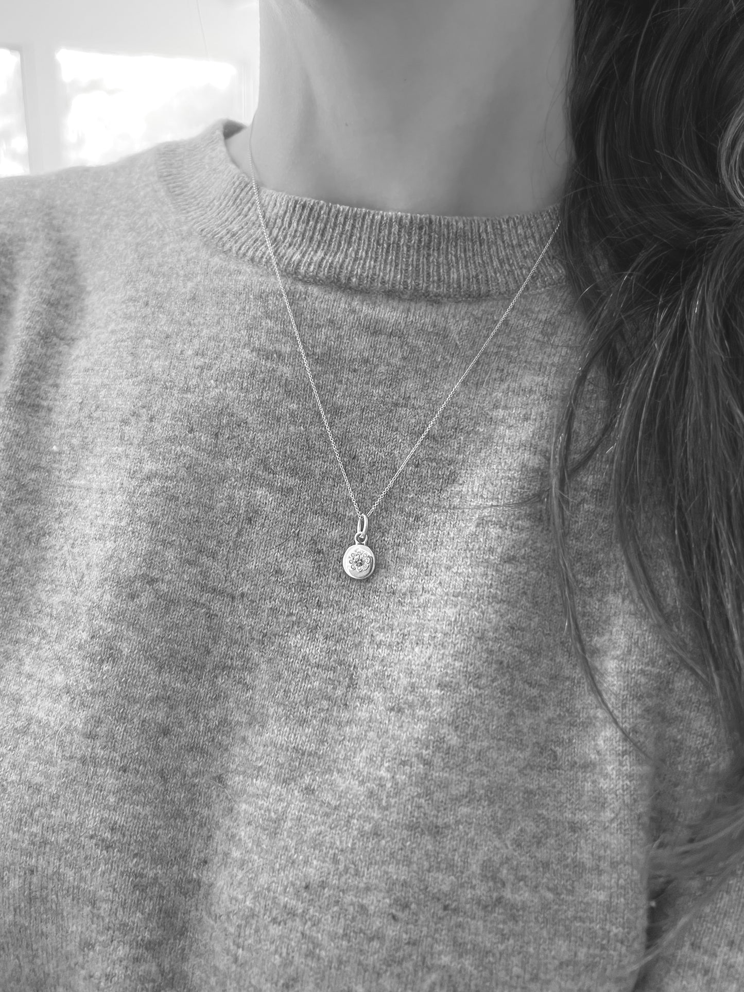 Australian 9ct Solid Gold and Salt & Pepper Pendant