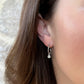 Recycled Sterling Silver Sapphire Pebble Hoops
