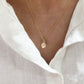 Australian 9ct Solid Gold Oval Initial Pendant