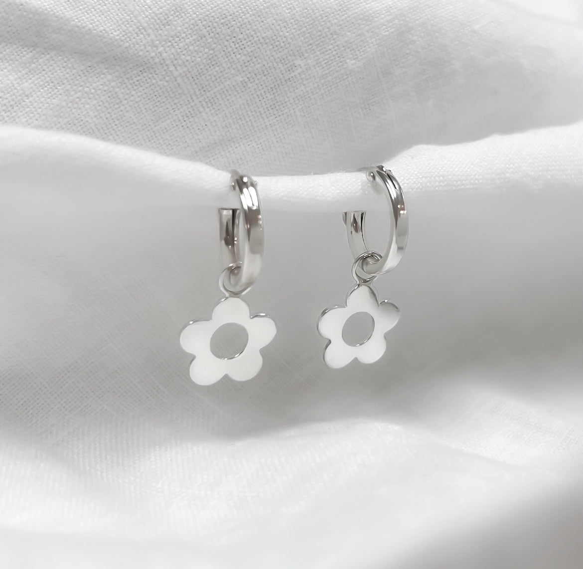 Daisy Chain Hoop Earrings