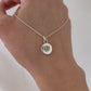 Recycled Sterling Silver and Australian Parti Sapphire Pendant